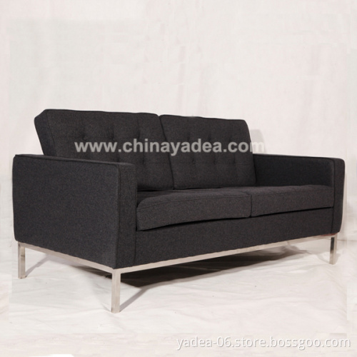 Florence Knoll leather sofa 2 Seat Sofa